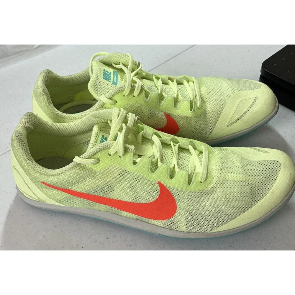 Nike Mens Size 10.5 Zoom Rival D Mens Running Cleats Shoes Green 907566-700 - Picture 2 of 10